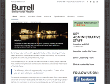 Tablet Screenshot of burrellcenter.com